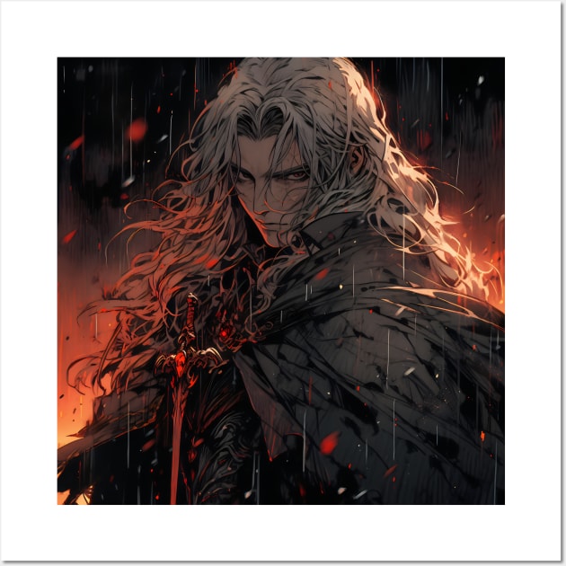 Hunters of the Dark: Explore the Supernatural World with Vampire Hunter D. Illustrations: Bloodlust Wall Art by insaneLEDP